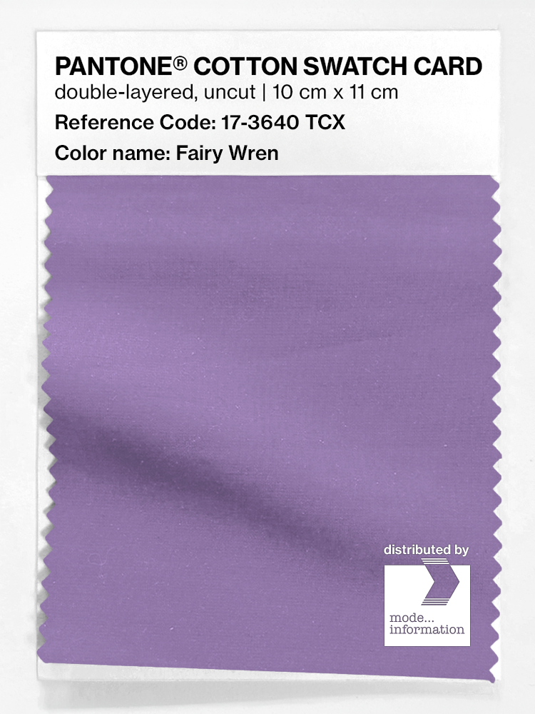 Artikelbild 1 des Artikels “PANTONE® COTTON SWATCH CARD 17-3640 TCX Fairy Wren “