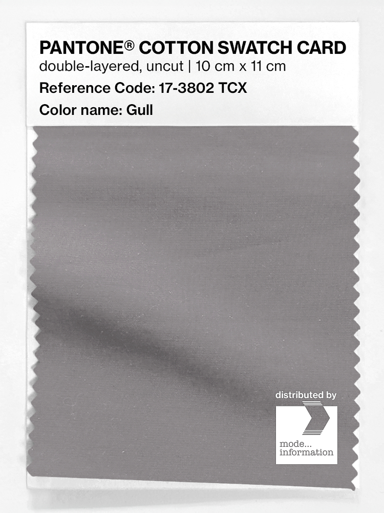 Product image 1 of the product “PANTONE® COTTON SWATCH CARD 17-3802 TCX Gull ”