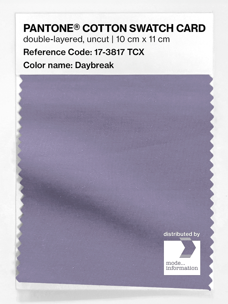 Product image 1 of the product “PANTONE® COTTON SWATCH CARD 17-3817 TCX Daybreak ”