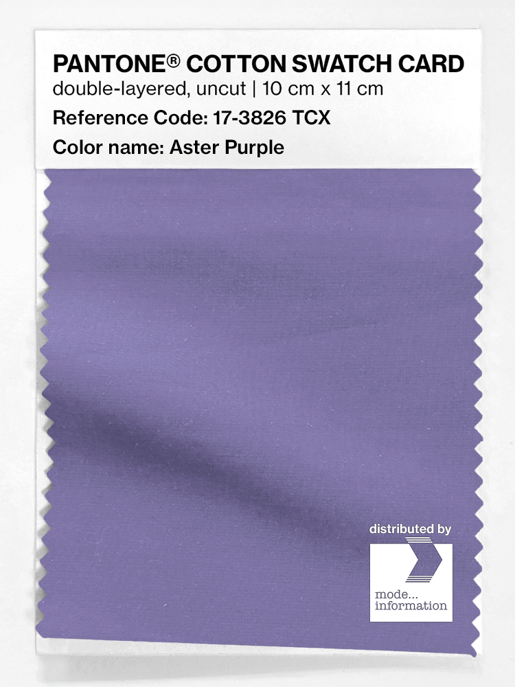 Product image 1 of the product “PANTONE® COTTON SWATCH CARD 17-3826 TCX Aster Purple ”