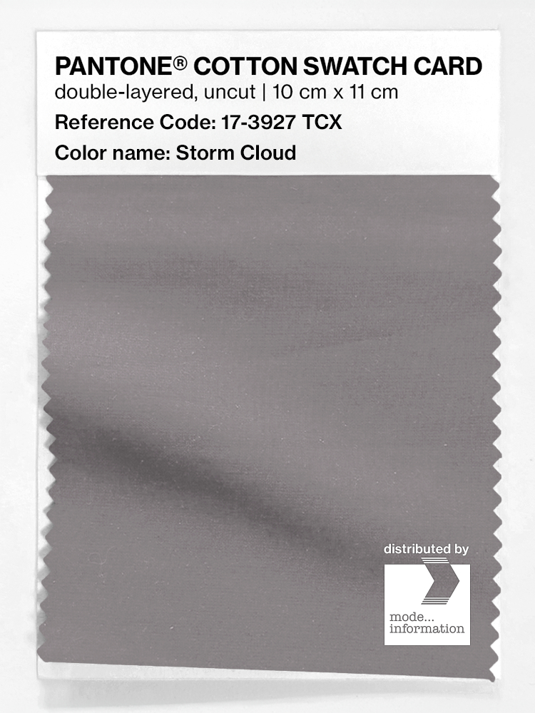 Product image 1 of the product “PANTONE® COTTON SWATCH CARD 17-3927 TCX Storm Cloud ”