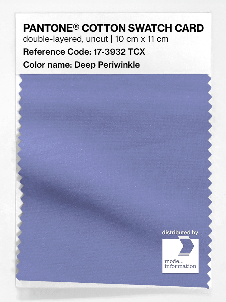 Product image 1 of the product “PANTONE® COTTON SWATCH CARD 17-3932 TCX Deep Periwinkle ”