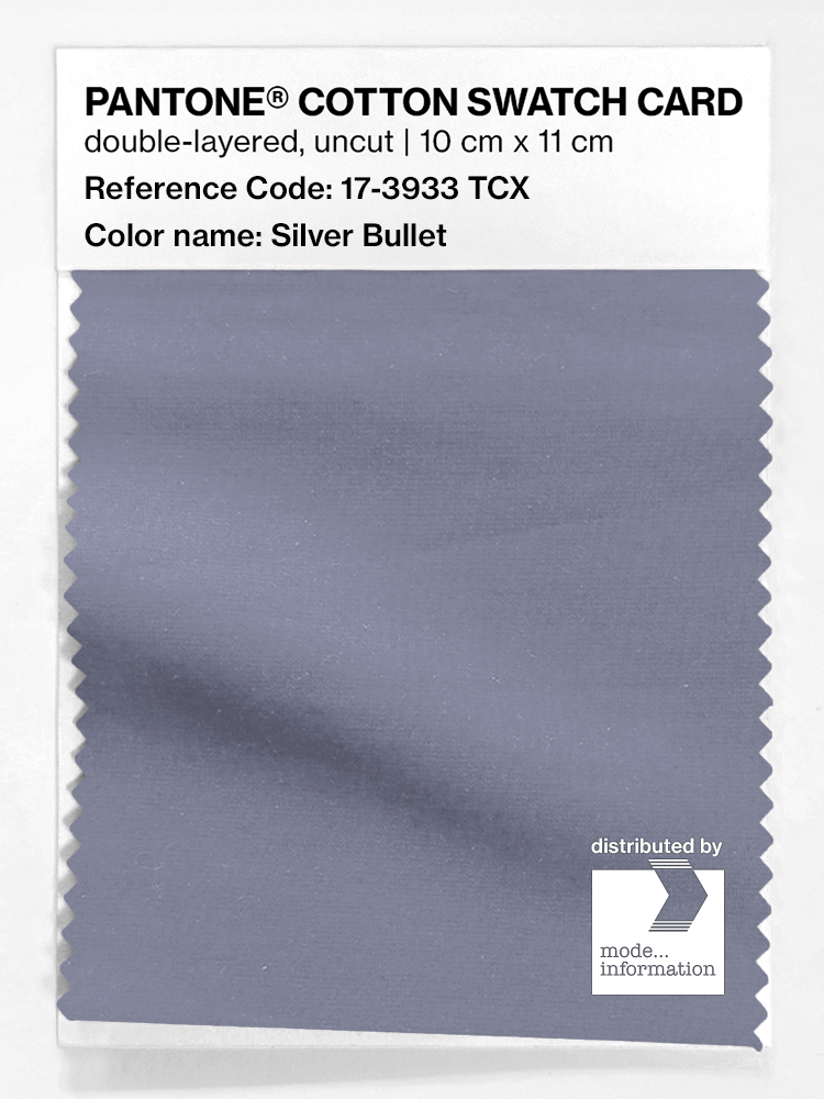 Artikelbild 1 des Artikels “PANTONE® COTTON SWATCH CARD 17-3933 TCX Silver Bullet “