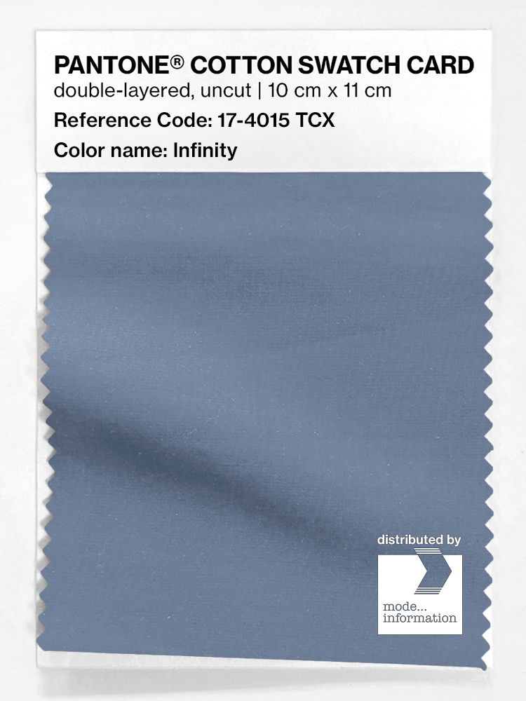 Product image 1 of the product “PANTONE® COTTON SWATCH CARD 17-4015 TCX Infinity ”