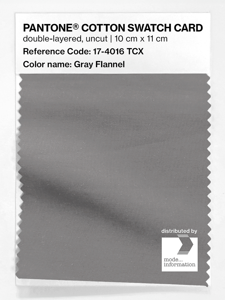 Artikelbild 1 des Artikels “PANTONE® COTTON SWATCH CARD 17-4016 TCX Gray Flannel “