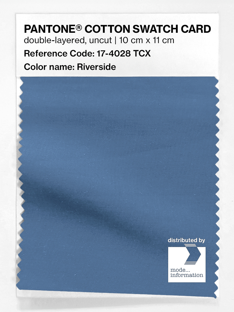 Product image 1 of the product “PANTONE® COTTON SWATCH CARD 17-4028 TCX Riverside ”