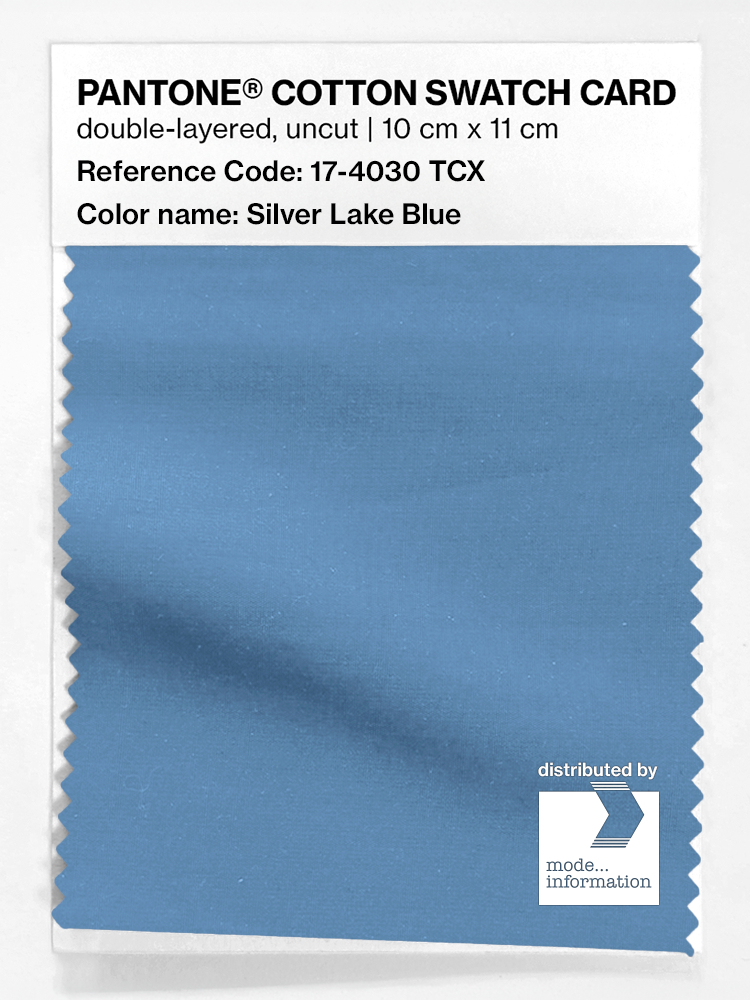 Artikelbild 1 des Artikels “PANTONE® COTTON SWATCH CARD 17-4030 TCX Silver Lake Blue “