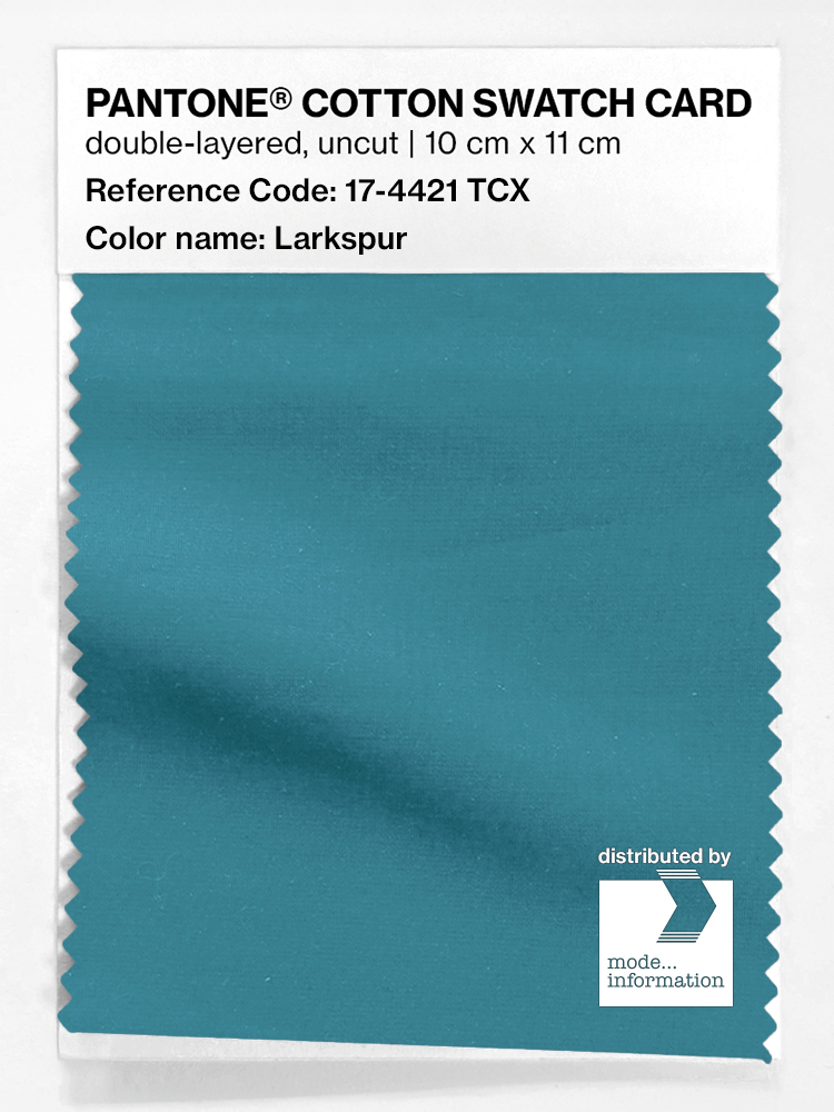 Product image 1 of the product “PANTONE® COTTON SWATCH CARD 17-4421 TCX Larkspur ”
