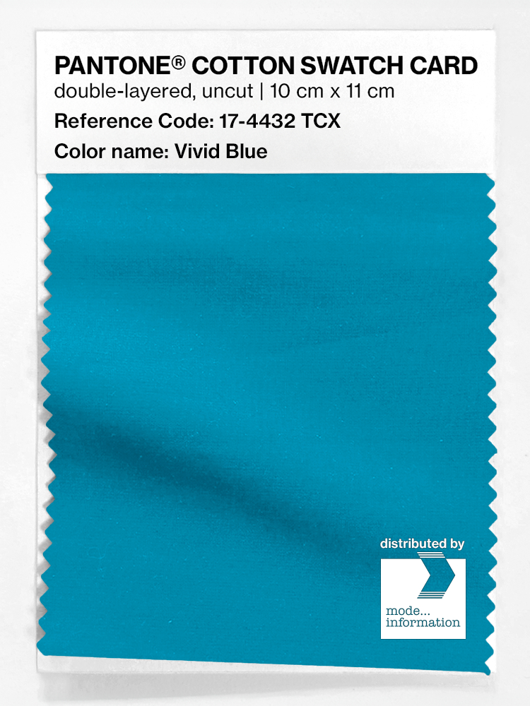 Artikelbild 1 des Artikels “PANTONE® COTTON SWATCH CARD 17-4432 TCX Vivid Blue “