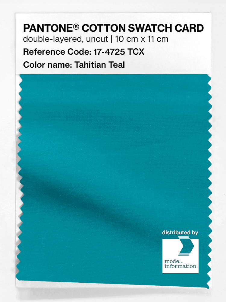 Artikelbild 1 des Artikels “PANTONE® COTTON SWATCH CARD 17-4725 TCX Tahitian Teal “
