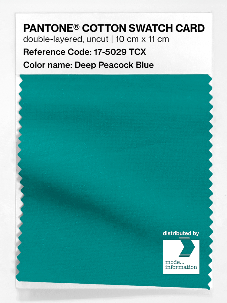 Artikelbild 1 des Artikels “PANTONE® COTTON SWATCH CARD 17-5029 TCX Deep Peacock Blue “