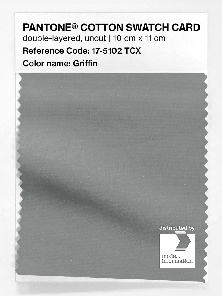 Product image 1 of the product “PANTONE® COTTON SWATCH CARD 17-5102 TCX Griffin ”