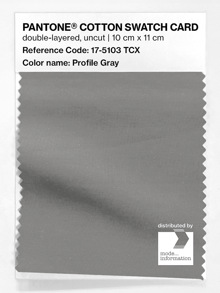 Artikelbild 1 des Artikels “PANTONE® COTTON SWATCH CARD 17-5103 TCX Profile Gray “