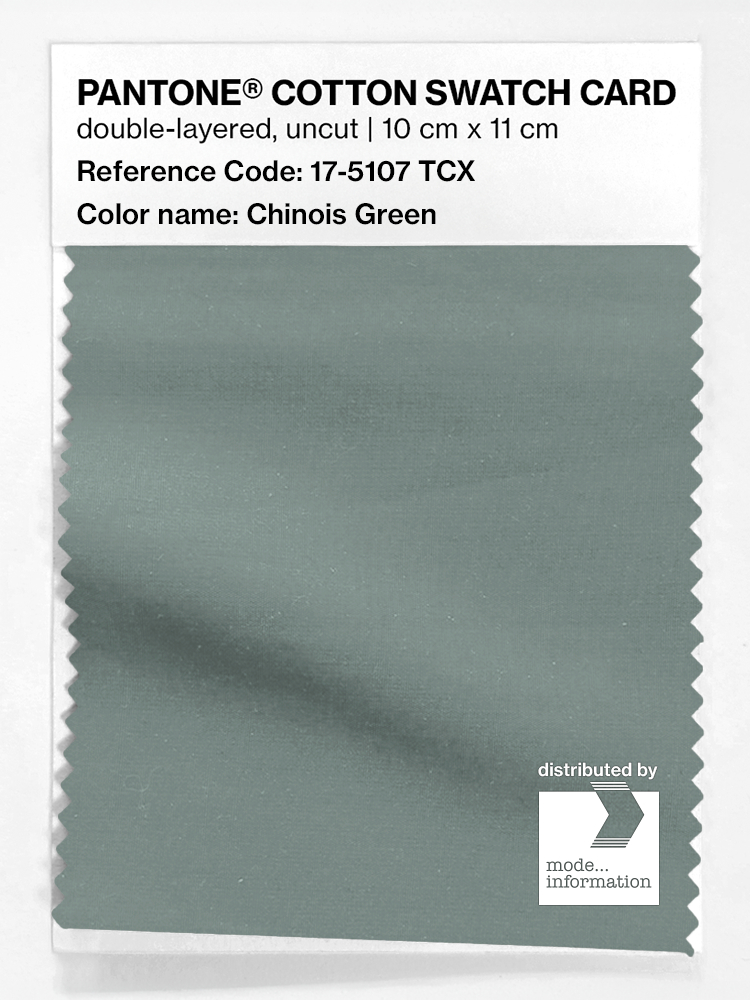 Product image 1 of the product “PANTONE® COTTON SWATCH CARD 17-5107 TCX Chinois Green ”