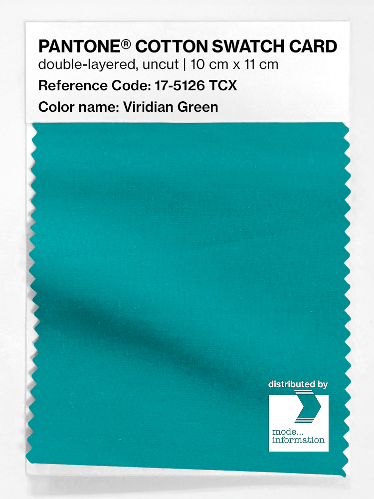 Artikelbild 1 des Artikels “PANTONE® COTTON SWATCH CARD 17-5126 TCX Viridian Green “