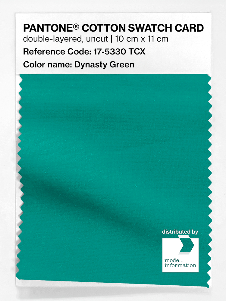Artikelbild 1 des Artikels “PANTONE® COTTON SWATCH CARD 17-5330 TCX Dynasty Green “