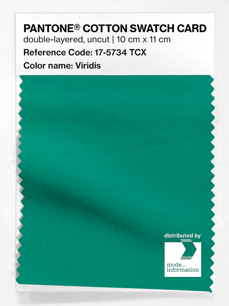 Artikelbild 1 des Artikels “PANTONE® COTTON SWATCH CARD 17-5734 TCX Viridis “