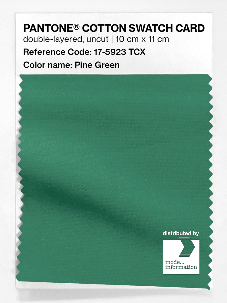 Product image 1 of the product “PANTONE® COTTON SWATCH CARD 17-5923 TCX Pine Green ”