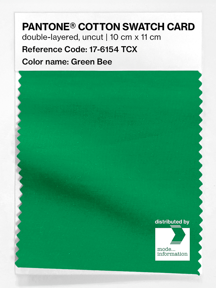 Product image 1 of the product “PANTONE® COTTON SWATCH CARD 17-6154 TCX Green Bee ”