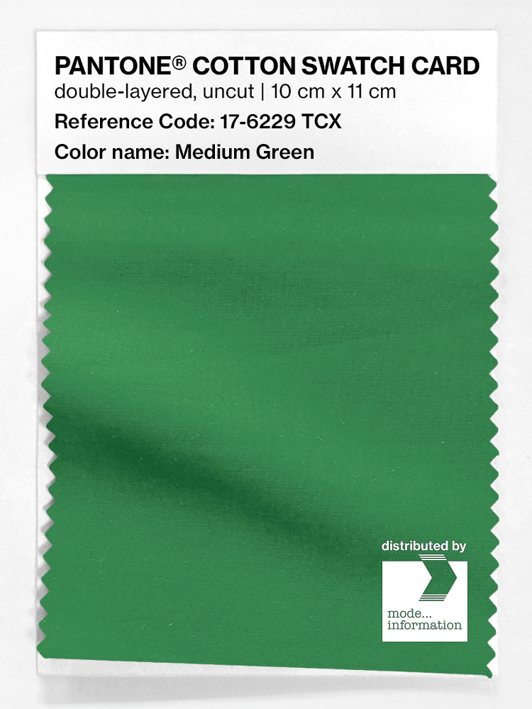 Artikelbild 1 des Artikels “PANTONE® COTTON SWATCH CARD 17-6229 TCX Medium Green “