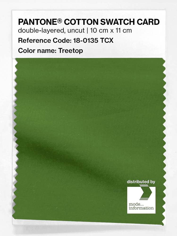 Product image 1 of the product “PANTONE® COTTON SWATCH CARD 18-0135 TCX Treetop ”