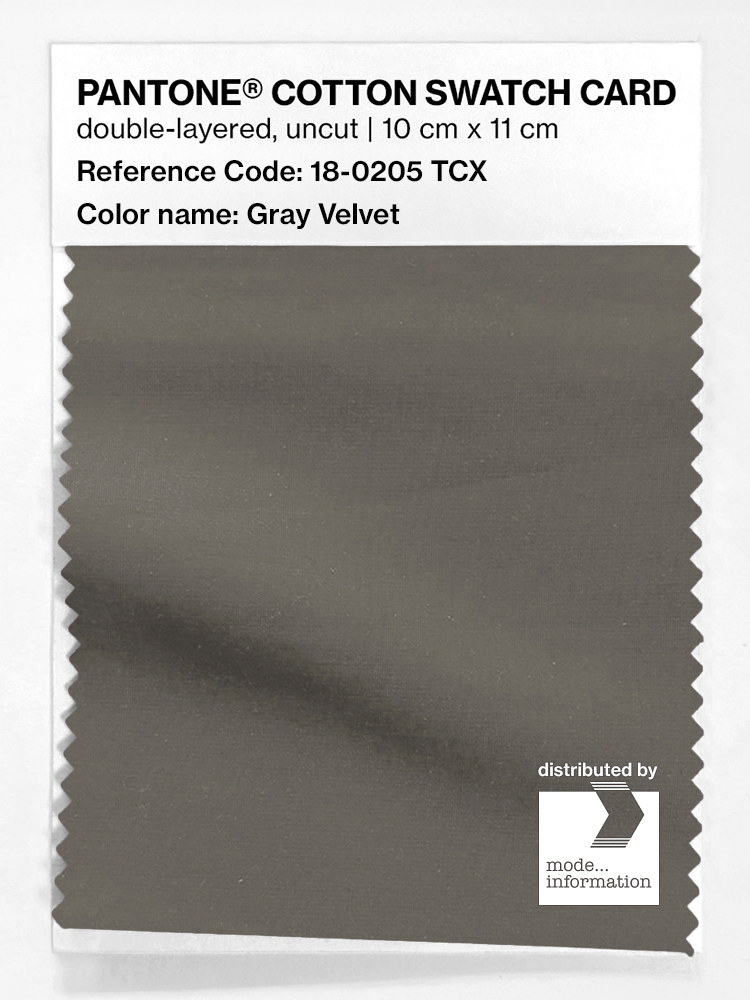 Artikelbild 1 des Artikels “PANTONE® COTTON SWATCH CARD 18-0205 TCX Gray Velvet “