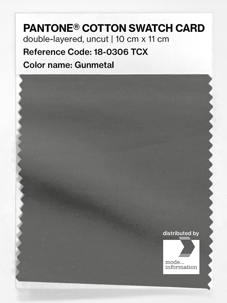 Product image 1 of the product “PANTONE® COTTON SWATCH CARD 18-0306 TCX Gunmetal ”