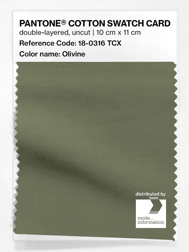 Artikelbild 1 des Artikels “PANTONE® COTTON SWATCH CARD 18-0316 TCX Olivine “
