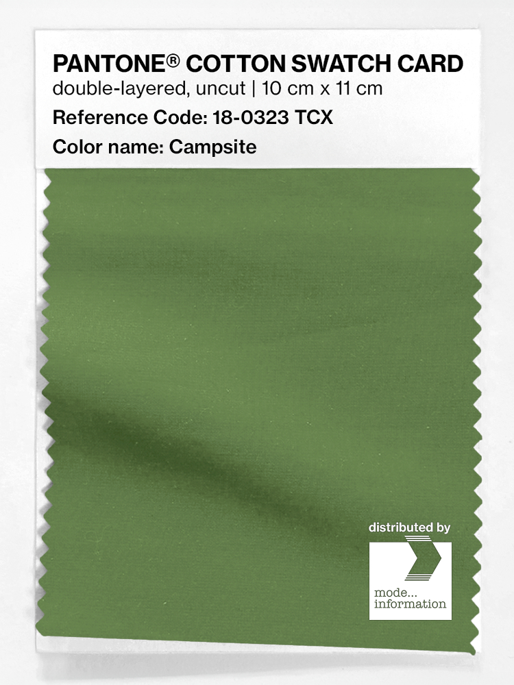 Product image 1 of the product “PANTONE® COTTON SWATCH CARD 18-0323 TCX Campsite ”