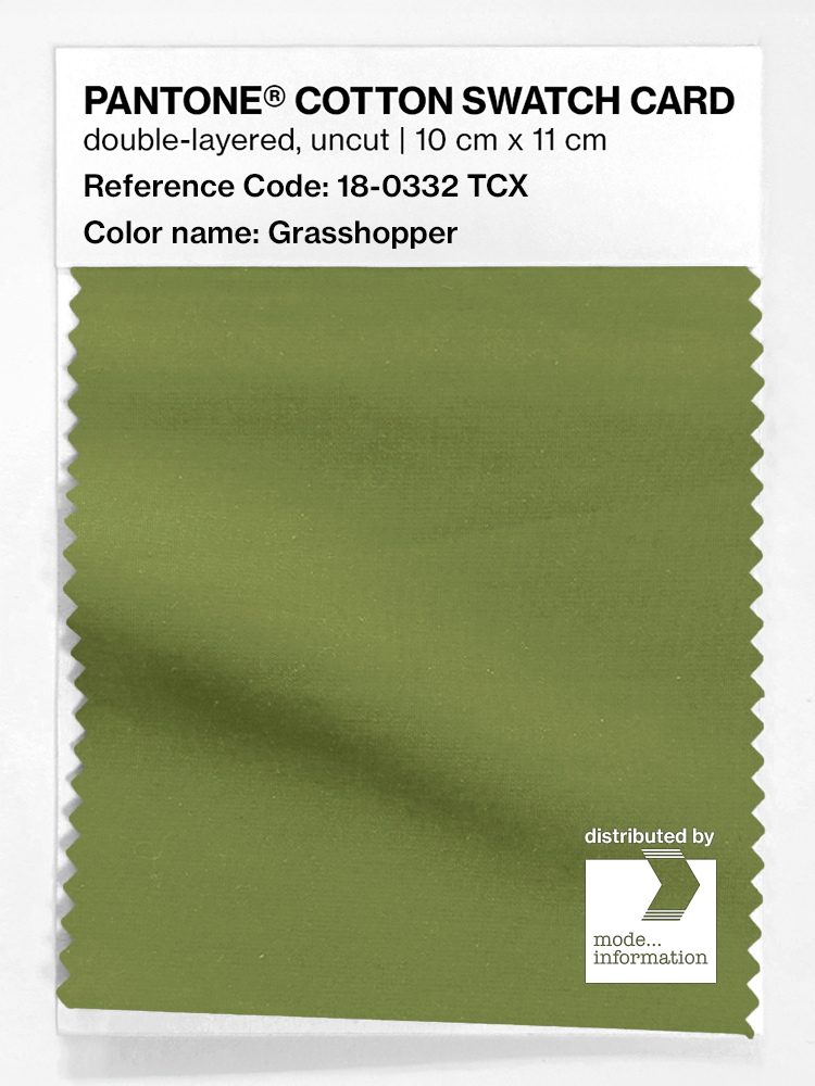 Artikelbild 1 des Artikels “PANTONE® COTTON SWATCH CARD 18-0332 TCX Grasshopper “