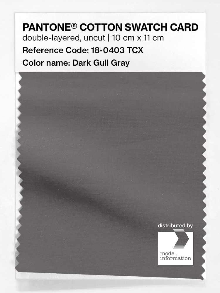 Artikelbild 1 des Artikels “PANTONE® COTTON SWATCH CARD 18-0403 TCX Dark Gull Gray “