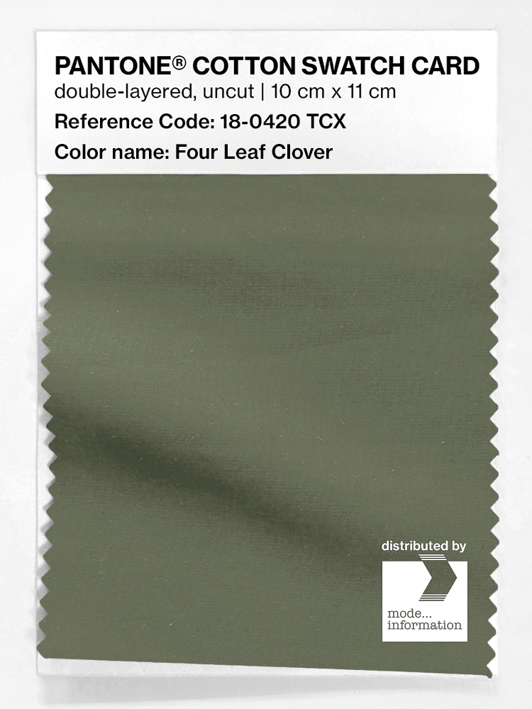 Product image 1 of the product “PANTONE® COTTON SWATCH CARD 18-0420 TCX Four Leaf Clover ”