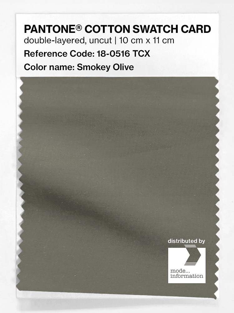Artikelbild 1 des Artikels “PANTONE® COTTON SWATCH CARD 18-0516 TCX Smokey Olive “