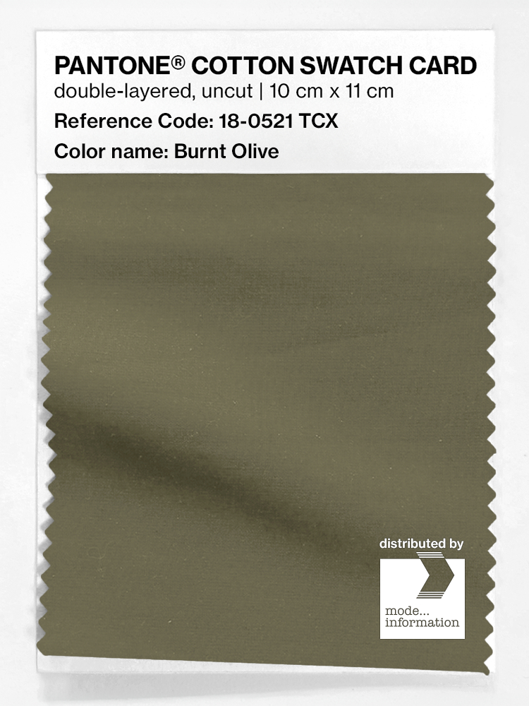 Artikelbild 1 des Artikels “PANTONE® COTTON SWATCH CARD 18-0521 TCX Burnt Olive “
