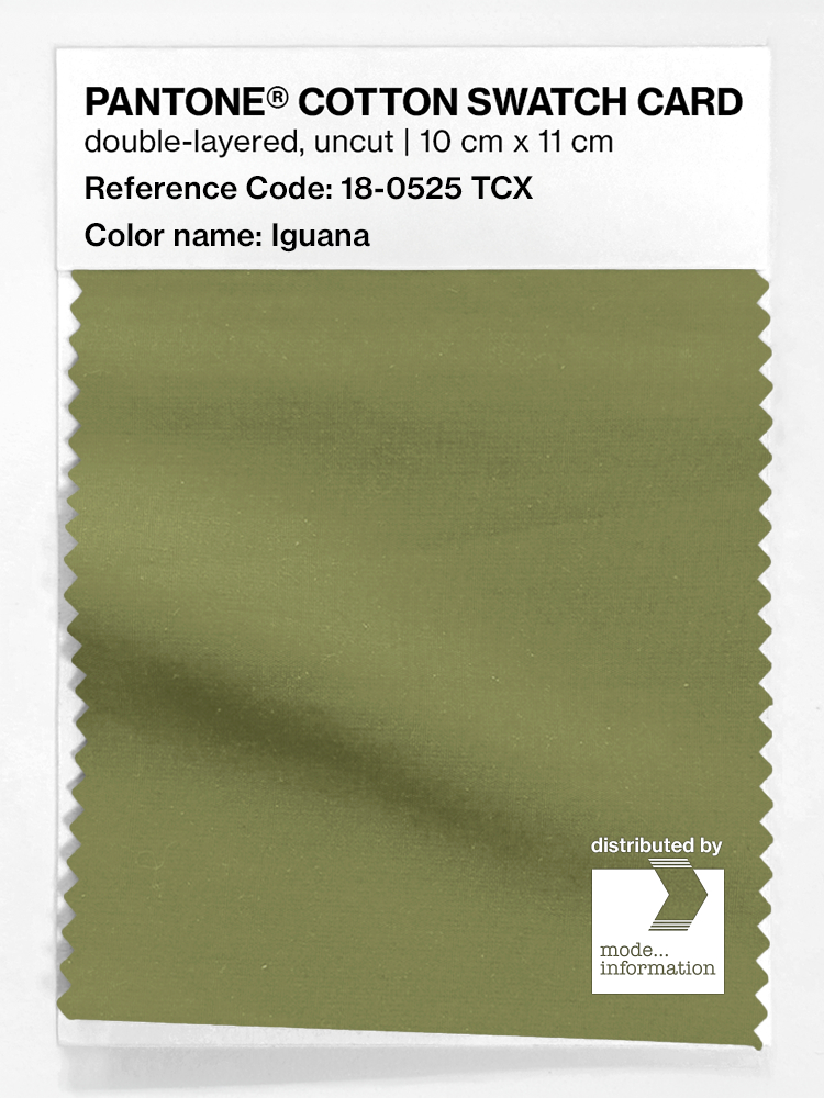 Product image 1 of the product “PANTONE® COTTON SWATCH CARD 18-0525 TCX Iguana ”