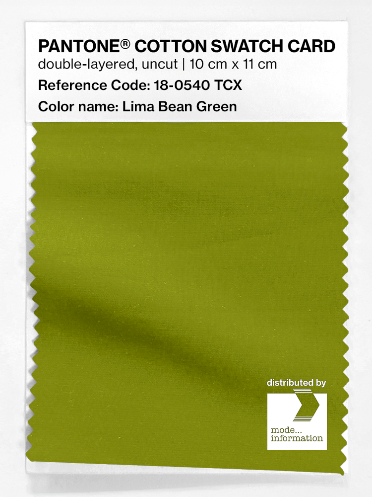 Artikelbild 1 des Artikels “PANTONE® COTTON SWATCH CARD 18-0540 TCX Lima Bean Green “