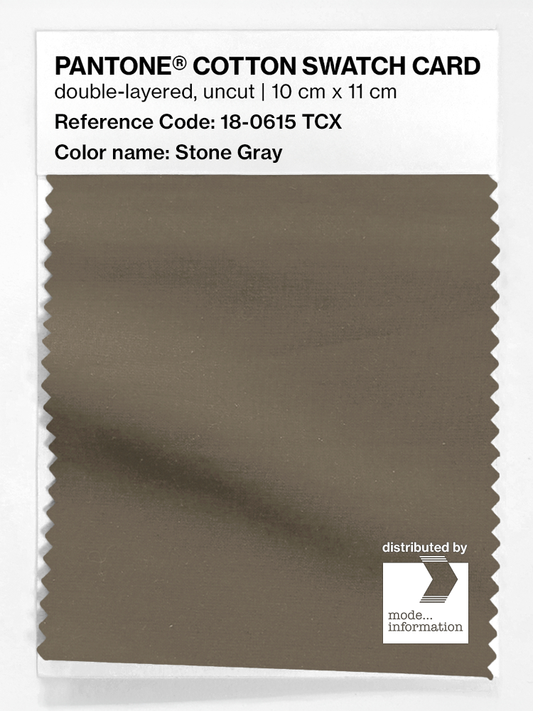Artikelbild 1 des Artikels “PANTONE® COTTON SWATCH CARD 18-0615 TCX Stone Gray “