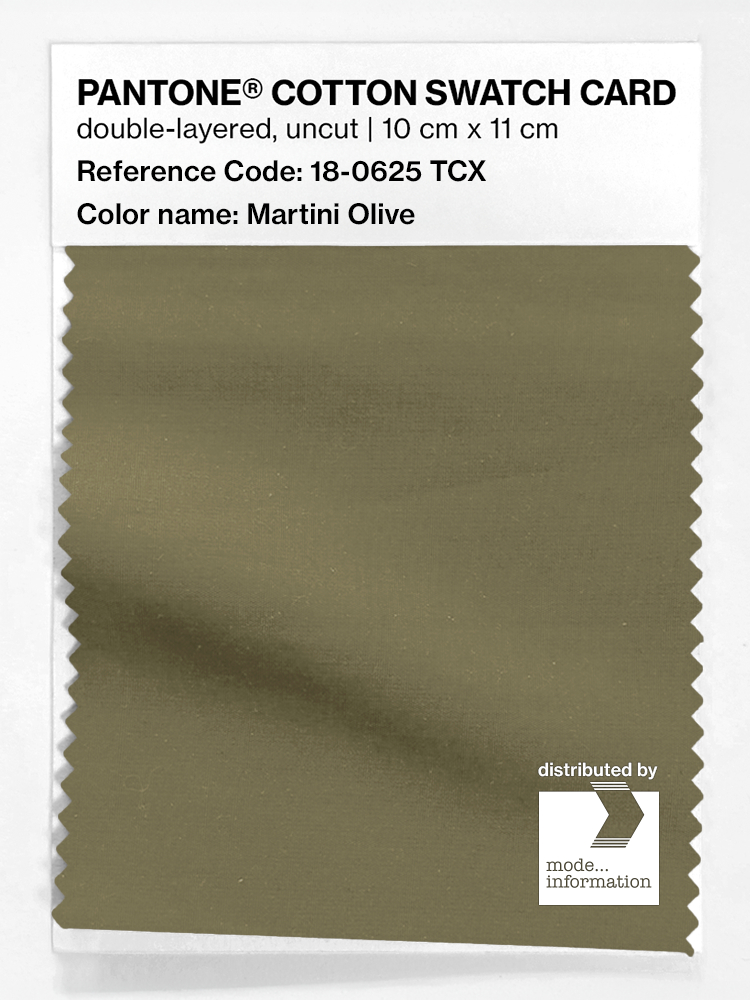 Artikelbild 1 des Artikels “PANTONE® COTTON SWATCH CARD 18-0625 TCX Martini Olive “