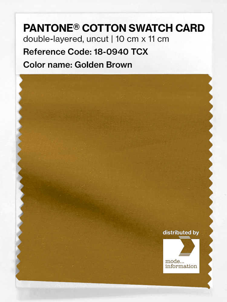 Artikelbild 1 des Artikels “PANTONE® COTTON SWATCH CARD 18-0940 TCX Golden Brown “