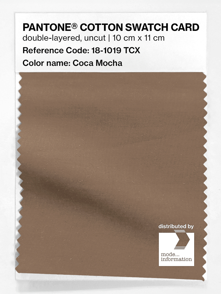 Artikelbild 1 des Artikels “PANTONE® COTTON SWATCH CARD 18-1019 TCX Coca Mocha “