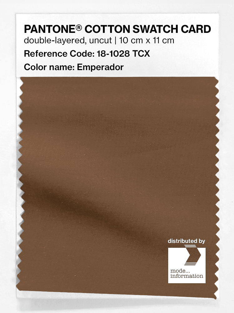 Artikelbild 1 des Artikels “PANTONE® COTTON SWATCH CARD 18-1028 TCX Emperador “