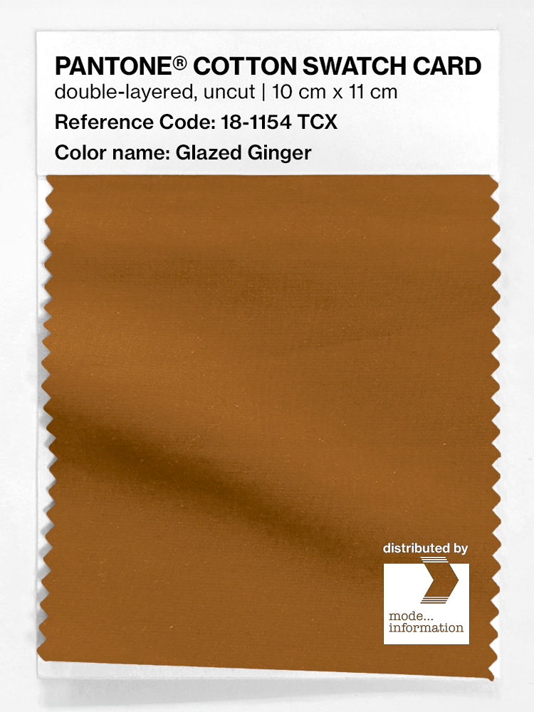 Artikelbild 1 des Artikels “PANTONE® COTTON SWATCH CARD 18-1154 TCX Glazed Ginger “