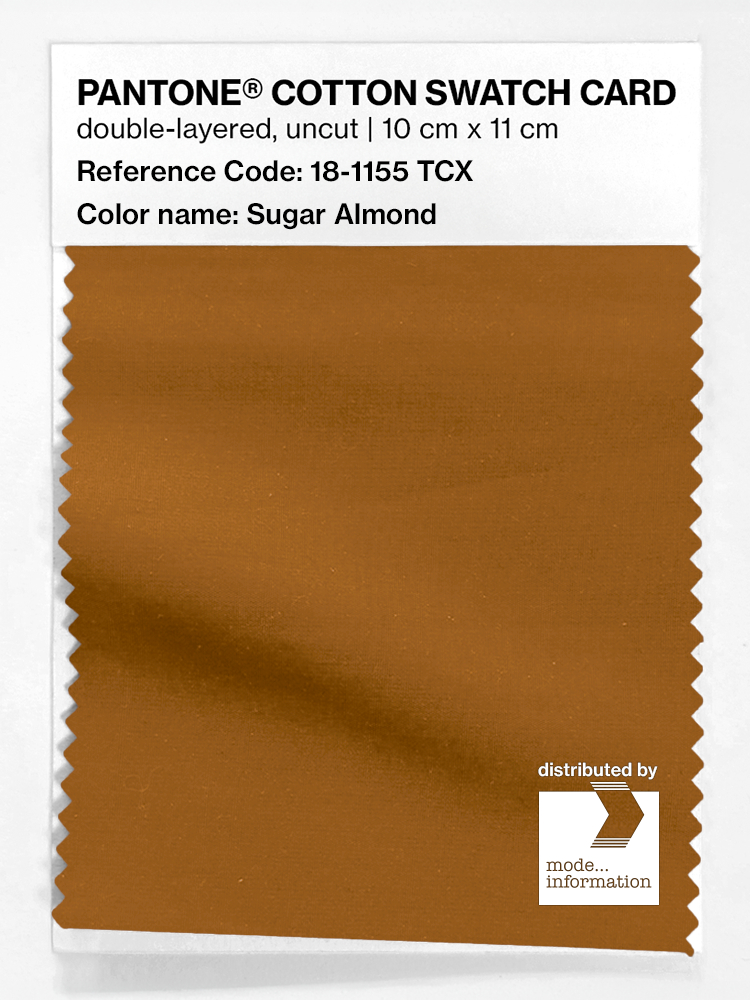 Product image 1 of the product “PANTONE® COTTON SWATCH CARD 18-1155 TCX Sugar Almond ”
