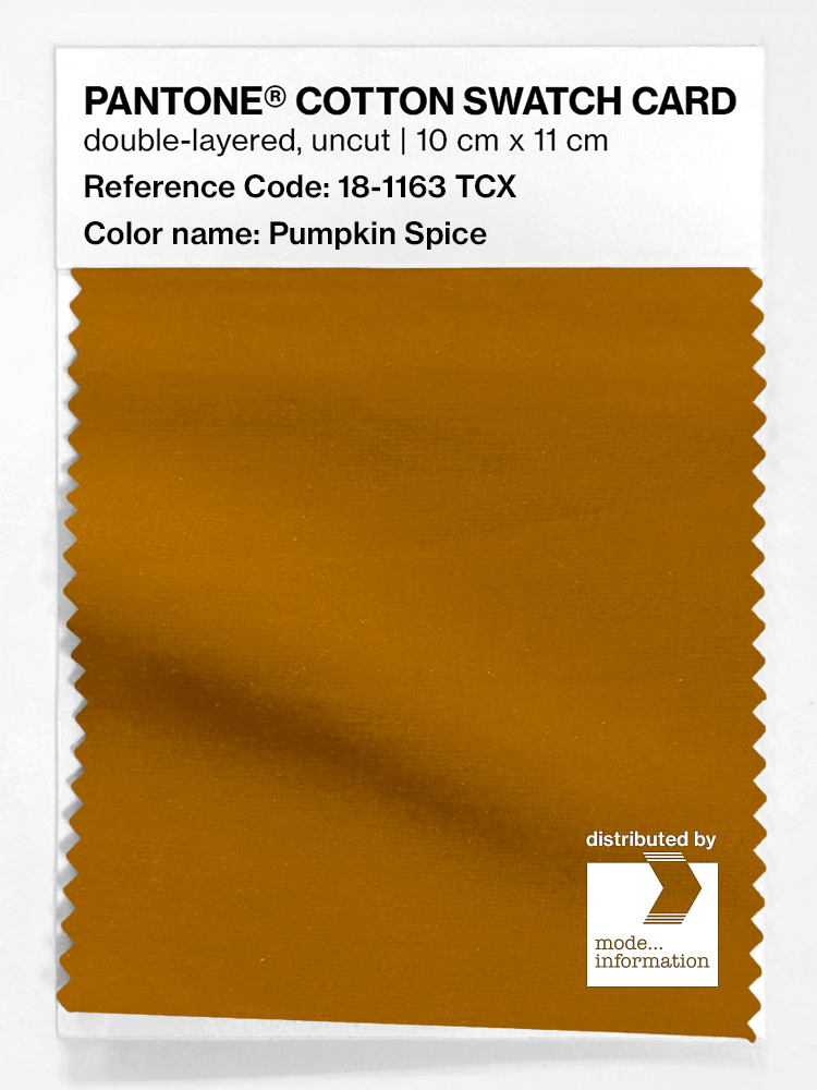 Product image 1 of the product “PANTONE® COTTON SWATCH CARD 18-1163 TCX Pumpkin Spice ”