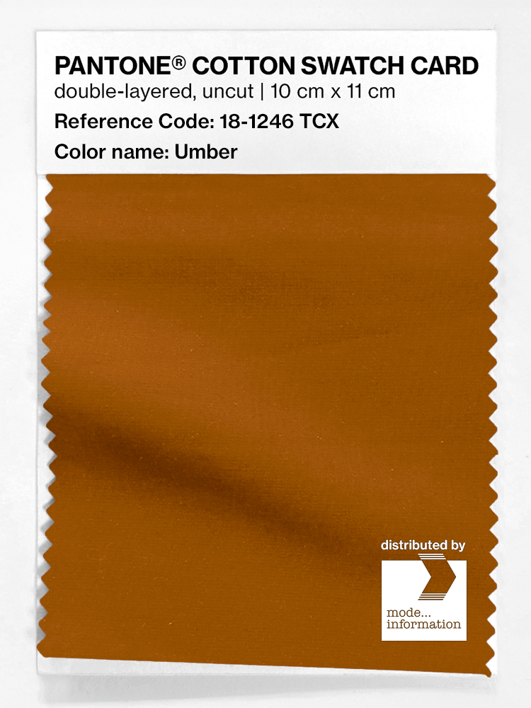 Product image 1 of the product “PANTONE® COTTON SWATCH CARD 18-1246 TCX Umber ”