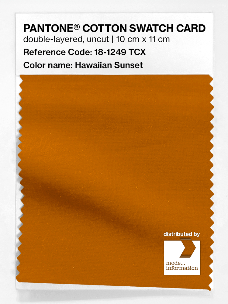 Artikelbild 1 des Artikels “PANTONE® COTTON SWATCH CARD 18-1249 TCX Hawaiian Sunset “