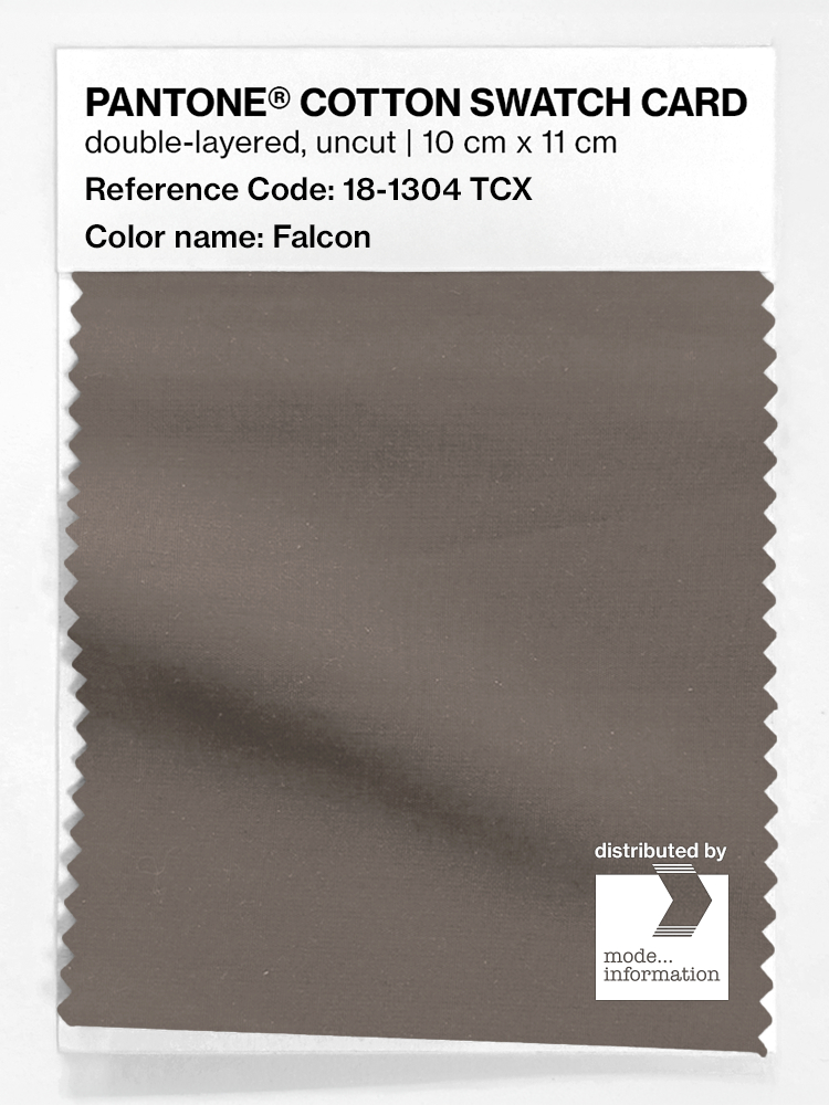 Product image 1 of the product “PANTONE® COTTON SWATCH CARD 18-1304 TCX Falcon ”