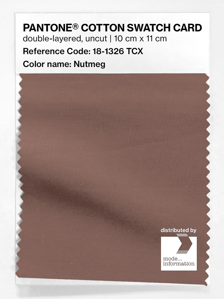 Product image 1 of the product “PANTONE® COTTON SWATCH CARD 18-1326 TCX Nutmeg ”
