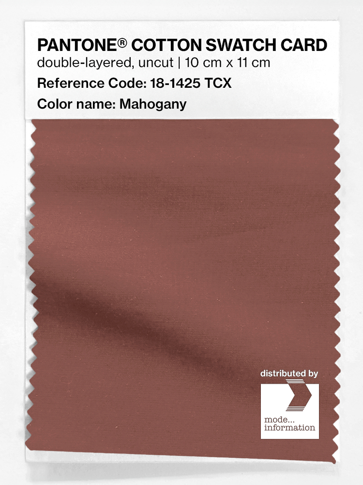 Artikelbild 1 des Artikels “PANTONE® COTTON SWATCH CARD 18-1425 TCX Mahogany “