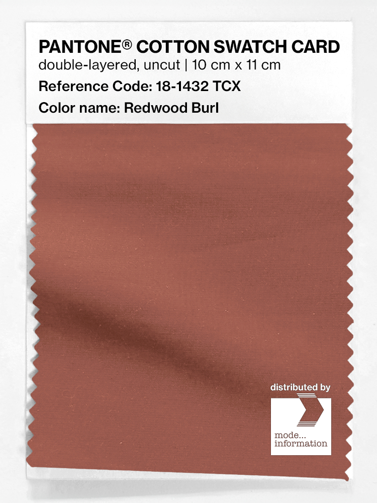 Artikelbild 1 des Artikels “PANTONE® COTTON SWATCH CARD 18-1432 TCX Redwood Burl “